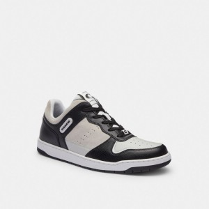 Men Coach C201 Sneakers Black / White | PH_CH38414
