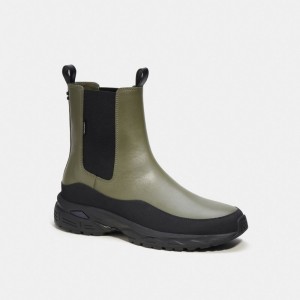 Men Coach C301 Hybrid Boots Green | PH_CH17003