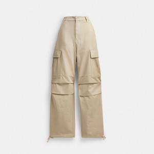 Men Coach Cargo Pants Khaki | PH_CH12230