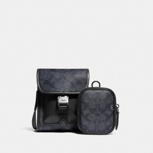 Men Coach Charter North Crossbody Bags Grey | PH_CH58600