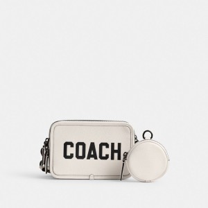 Men Coach Charter With Graphic Polished Pebble Leather Crossbody Bags Multicolor | PH_CH17935