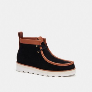 Men Coach Chukka Boots Black | PH_CH80297
