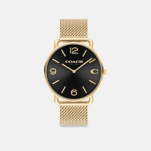 Men Coach Elliot 41 Mm Watches Gold / Black | PH_CH83714