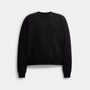 Men Coach Essential Crewneck T Shirts Black | PH_CH48592