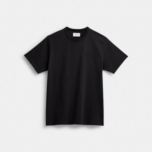 Men Coach Essential T Shirts Black | PH_CH72448
