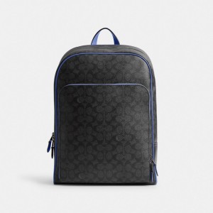 Men Coach Gotham In Signature Backpacks Grey | PH_CH66194