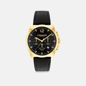 Men Coach Greyson 43 Mm Watches Black | PH_CH37655
