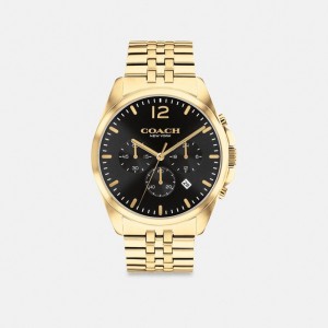 Men Coach Greyson 43 Mm Watches Gold | PH_CH73521