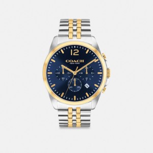 Men Coach Greyson 43 Mm Watches Silver | PH_CH92259