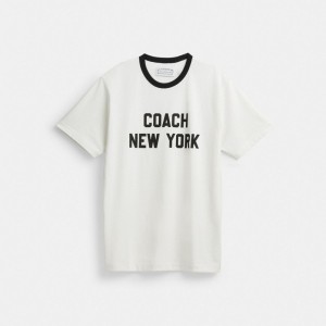 Men Coach New York T Shirts White | PH_CH63692