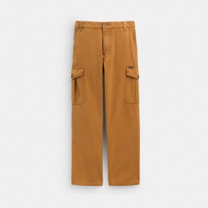 Men Coach Regenerative Cotton Pants Brown | PH_CH46886