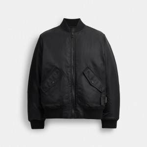 Men Coach Reversible Ma 1 Jackets Black | PH_CH68808