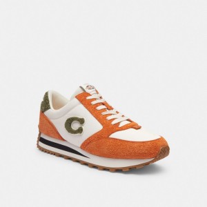 Men Coach Runner Spice Sneakers Brown Orange | PH_CH90515