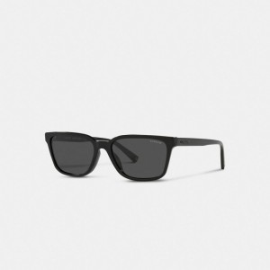 Men Coach Signature Workmark Square Sunglasses Black | PH_CH44703