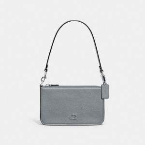 Men Coach With Signature Pouches Grey Blue | PH_CH14576