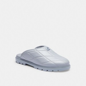 Women Coach Alyssa Clog With Quilting Loafers Grey Blue | PH_CH94585