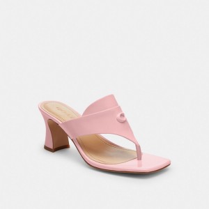 Women Coach Bree Soft Sandals Pink | PH_CH70835