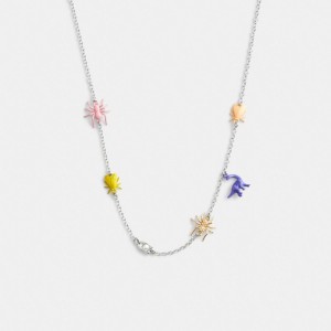 Women Coach Bug Charm Necklace Multicolor | PH_CH61572