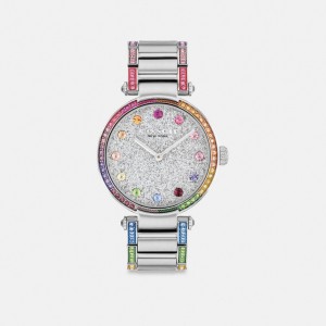 Women Coach Cary 34 Mm Stainless Steel Watches Grey | PH_CH51957