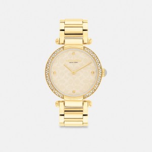 Women Coach Cary 34 Mm Watches Gold | PH_CH60484