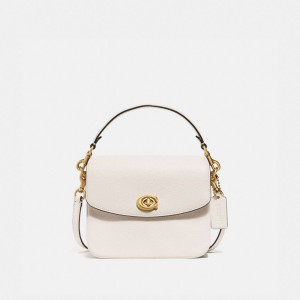Women Coach Cassie 19 Leather Crossbody Bags White | PH_CH49012