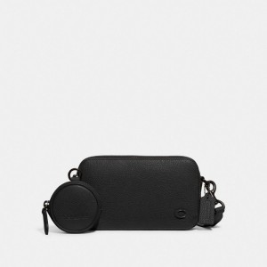 Women Coach Charter Slim Crossbody Bags Black | PH_CH96634
