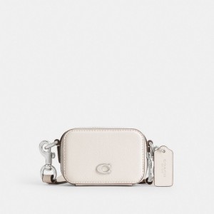 Women Coach Crossbody Pouch Chalk Crossbody Bags White | PH_CH77497