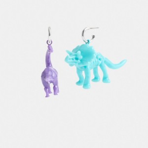 Women Coach Dinosaur Mismatch Earrings Multicolor | PH_CH94103