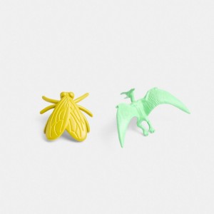 Women Coach Fly Dinosaur Mismatch Brooch Setcolor Necklace Multicolor | PH_CH32452