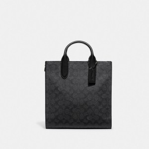 Women Coach Gotham Tall 24 In Signature Tote Bag Grey | PH_CH65048
