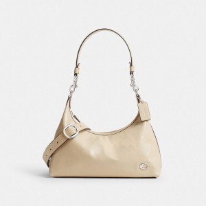 Women Coach Juliet Shoulder Bags Silver / White | PH_CH92312