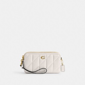 Women Coach Kira With Pillow Quilting Nappa Leather Crossbody Bags White | PH_CH97718