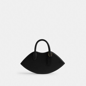 Women Coach Lip Brass Crossbody Bags Black | PH_CH18955