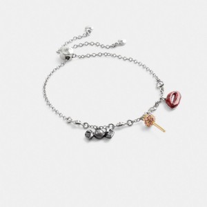 Women Coach Mini Candy Slider Bracelets Silver | PH_CH34209