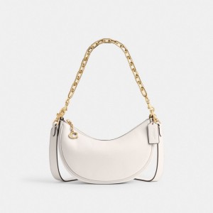 Women Coach Mira Brass Shoulder Bags White | PH_CH67648