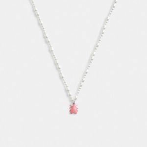 Women Coach Pearl Fly Pendant Necklace Multicolor | PH_CH24560