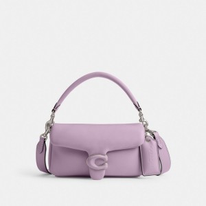 Women Coach Pillow Tabby 20 Shoulder Bags Silver / Purple | PH_CH53969