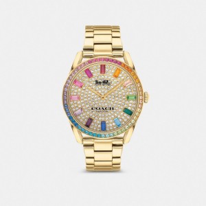 Women Coach Preston 36 Mm Watches Gold | PH_CH56350