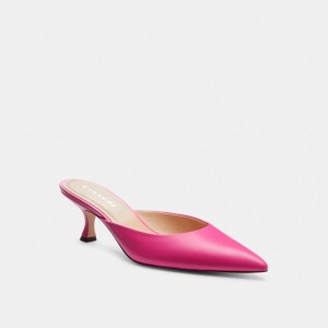 Women Coach Renn Bright Fuschia Mules Pink | PH_CH81349