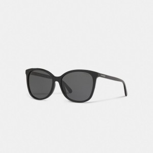 Women Coach Signature Workmark Square Sunglasses Black | PH_CH30223