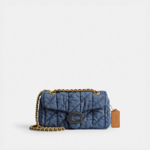 Women Coach Tabby 20 With Quilting Denim Shoulder Bags Blue / Indigo | PH_CH29819