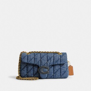 Women Coach Tabby 26 With Quilting Denim Shoulder Bags Blue / Indigo | PH_CH53737