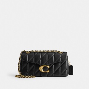 Women Coach Tabby 26 With Quilting Nappa Leather Shoulder Bags Black | PH_CH79811