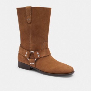 Women Coach Tara Biker Coconut Boots Brown | PH_CH47410
