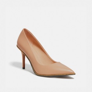 Women Coach Waverly Leather Pumps Rose | PH_CH56468
